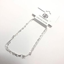 499 GIANI BERNINI 925 sterling silver  9" heart anklet $80