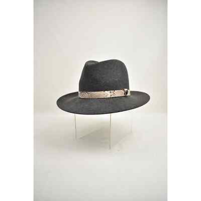 Rag & Bone Floppy Brim Wool Fedora Dark Grey Snake Size M | eBay display picture 2
