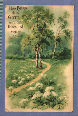 Postcard Der Herr Dein Gott Wird Dich Lieben Und Segnen V Mos 7.13 Religious