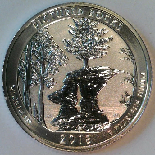 2018-S America the Beautiful Quarters Pictured Rocks Proof — photo from the most recent tracked eBay sale