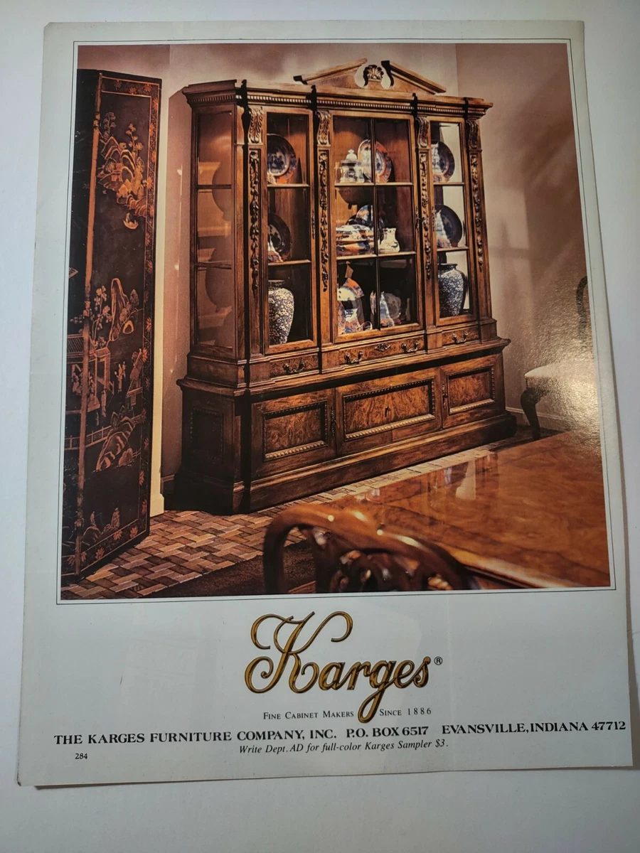 Karges Furniture Company Fine Cabinet Makers Sideboard Vintage