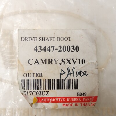 Drive Shaft Boot Outer For Toyota Camry SXV10 | 43447-20030 | eBay