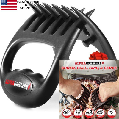 Alpha Grillers Meat Shredder Claws - Grilling Accessories Claws, Black
