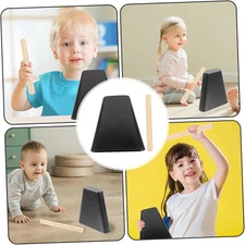 6" Metal Cowbell Wooden Stick Handheld Percussion Noise Maker Musical Events