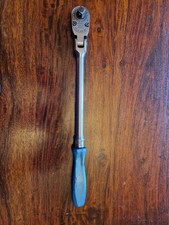 Snap-on 3/8" Flex Ratchet Handle FHLFD80A hard Grip blue/teal