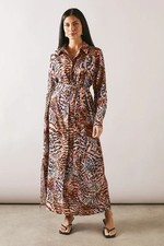 Wallis Natural Shirt Dress Womens Daywear Dresses