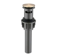Bathroom Sink Pop Up Drain With Overflow Lavatory Basin Vessel Stopper Gold