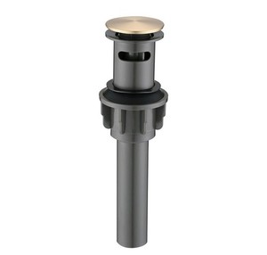 Bathroom Sink Pop Up Drain With Overflow Lavatory Basin Vessel Stopper Gold 