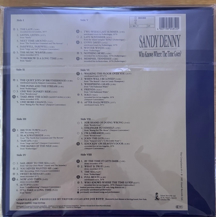 Sandy Denny - Who Knows Where The Time Goes? German Box Set MISSING 4TH LP - Image 2 of 4