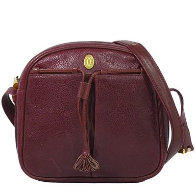 Sac bandoulière Cartier Must Leather Bandoulière Bordeaux Or - Photo 1/4