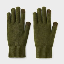 Men's Classic Knit Touch Gloves - Goodfellow  Co Olive Green