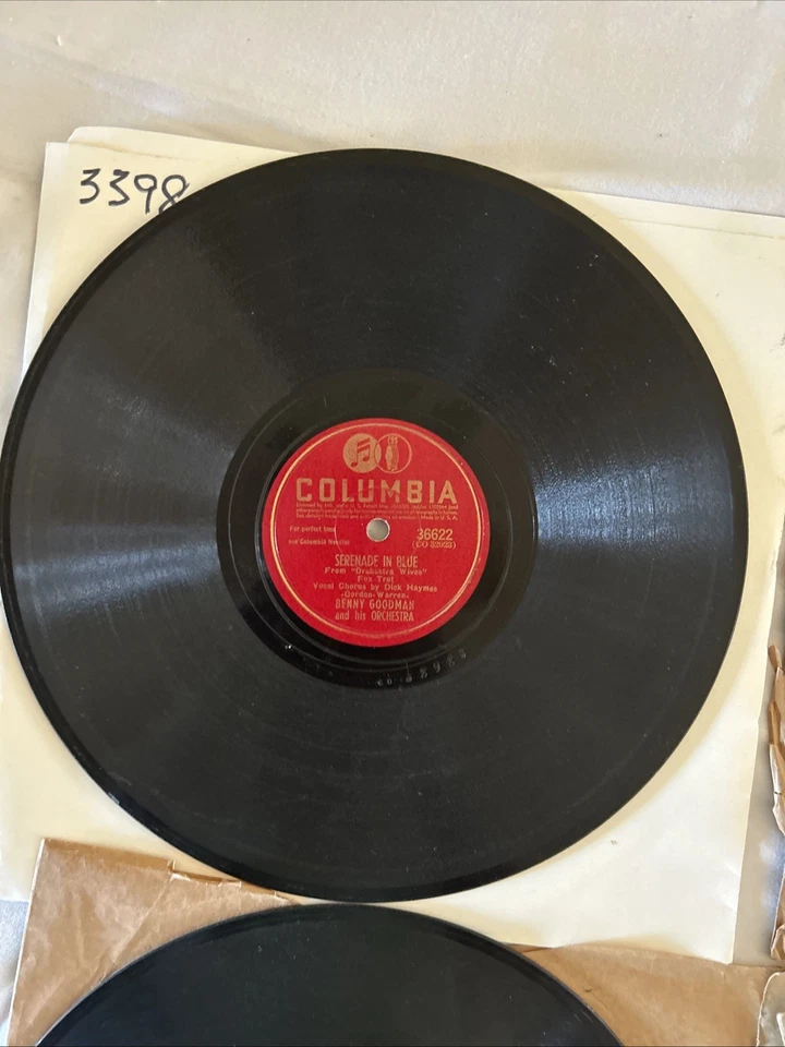 4-78RPM-Benny Goodman/Frankie Carle/ Percy Faith/ Ray Anthony- Records VG+ - Image 4 of 4