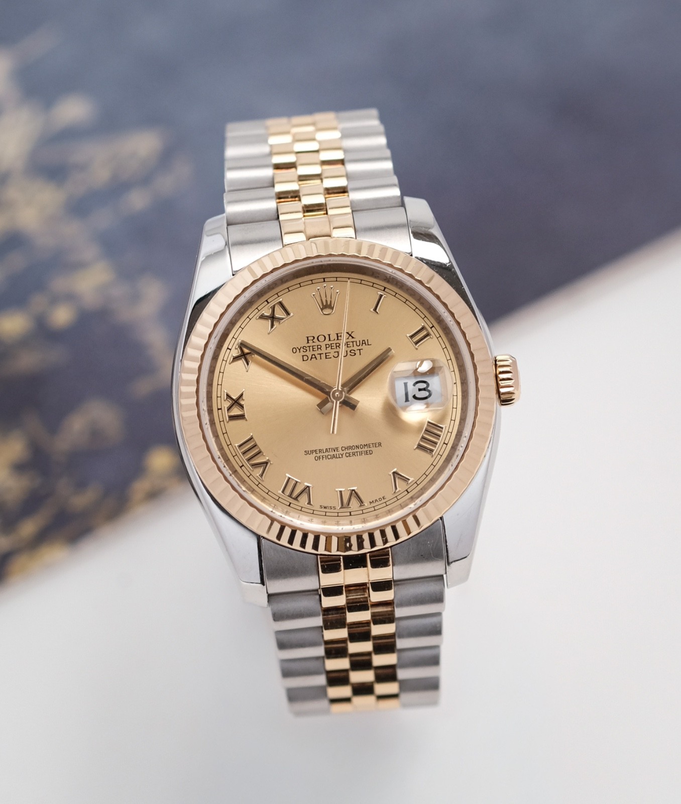 Rolex Datejust 36 116233 Bi Metal Jubilee Full Set 2007 Rolex Datejust