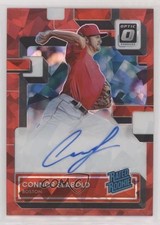 2022 Panini Donruss Optic Red Cracked Ice Prizm 18/25 Connor Seabold Auto 0c3