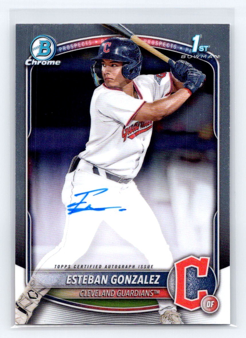 2025 Bowman Chrome 1st Auto #CPA-EGO Esteban Gonzalez Guardians