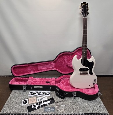 **READ** Epiphone Yungblud SG Junior, 6-String Electric Guitar Classic White 