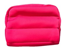 SEPHORA Hot Pink Puffy Padded Cosmetic Bag Ma...