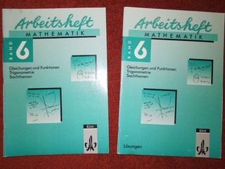 Arbeitsheft Mathematik Band 6 (Klasse 10) mit Lösungsheft (Klett)