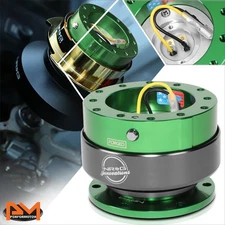 NRG SRK-200GN-TI 2.0 Gen 6 x 70/74mm Steering Wheel Quick Release Adapter Green