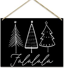 Merry Christmas Signs Wooden Door Sign for Merry Christmas Party Supplies Christ