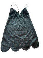 Black Lace Sheer Slip Dress Lingerie Women  s Small