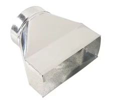 Master Flow 12 in. x 6 in. to 6 in. Universal Register Box RB12X6X6 Galvanized