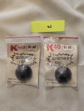 K 40 American Antenna Weather Cap set of 2 two- auction #2