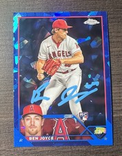 2023 Topps Chrome Update Sapphire Ben Joyce Auto Signed IP GTP USCS195 RC Angels