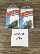 2x LOT Gamakatsu 225412-25 Big River Bait 25 Pack sz 2/0 Black ✅SHIPS IN 1 DAY✅