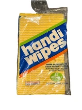 VTG HANDI WIPES Partial Pack 5  21×13 Reusable Towels Open Box plz read