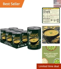 Amy's  Split Pea Soup - Organic, Gluten-Free, 14.1 OZ Cans - 6 Pack