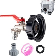 Hochwertiger IBC Auslaufhahn aus Messing, 1/2 Zoll Adapter, Goldfarben