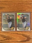 2025 Bowman Chrome Konnor Griffin Prospect 2 Card Lot - Base & Refractor