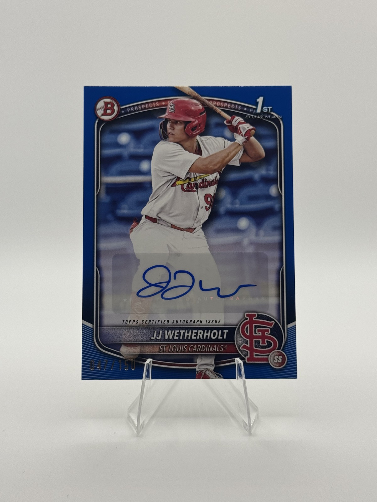 2025 Bowman - Prospects JJ Wetherholt #BP-22 Blue /150 (RC)