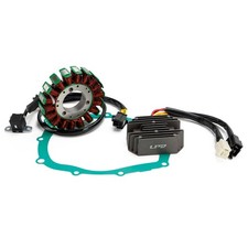 Magneto Stator + 2-plug Voltage Rectifier + Gasket For Suzuki SV650 SV650S 99~02