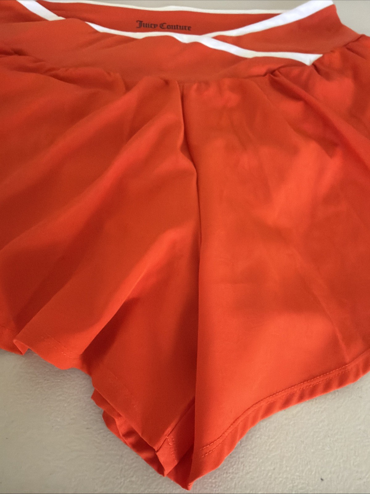 Juicy Couture Sport Women’s Orange Skort Athletic Built In Shorts Size XL NWOT image 3