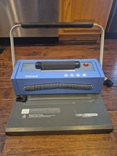 Spiral Coil Binding Machine, Manual Book Maker Punch Binder with Electric Coil -