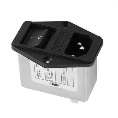 Loetoesen IEC 320 C14   + Boote Schalter + Sicherungshalter J4U91258