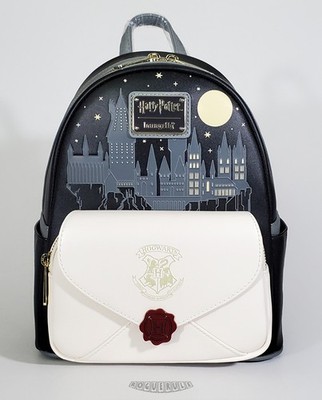  Loungefly Harry Potter Hogwarts Letter Glow-In-The-Dark Mini Backpack - New!