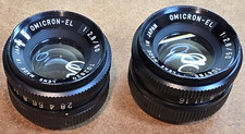 Omicron-EL 50mm f/2.8 Enlarging Lens Lot of 2 Darkroom M39 Japan