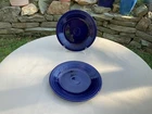 Fiesta 10 1/2 inches dinner plates x 2 in cobalt blue. Very nice condition.