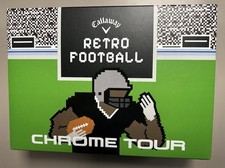 New Ltd Edition Callaway Retro Football Chrome Tour Truvis Golf Balls 1 Dozen