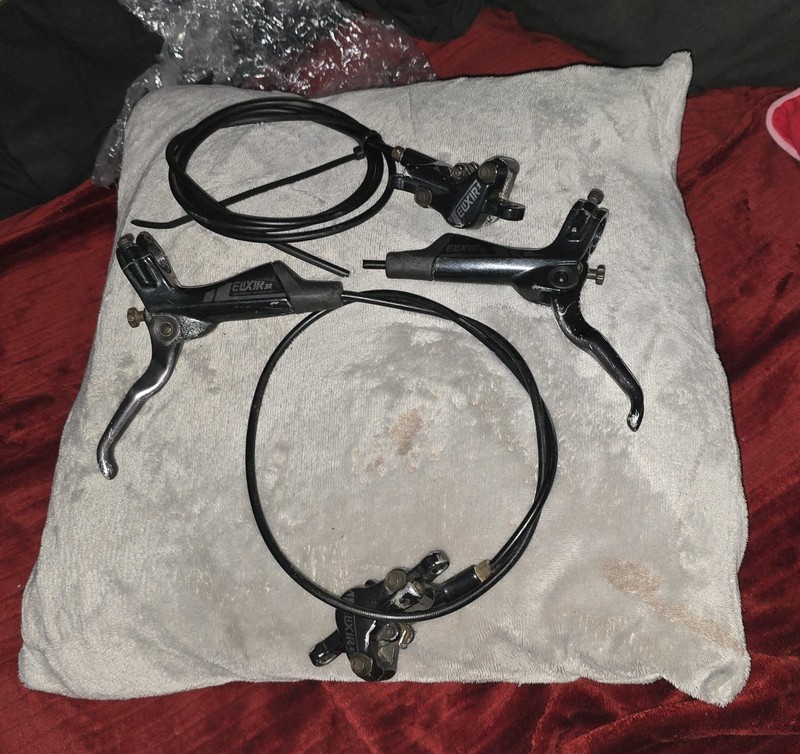 Avid Elixir 3R Hydraulic Disc Brakes Set MTB Front & Rear Used Condition No Box