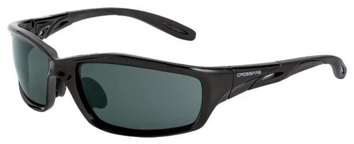 (4) 241 Crossfire Infinity Safety Glasses w/ Crystal Black Frame and Smoke Lens