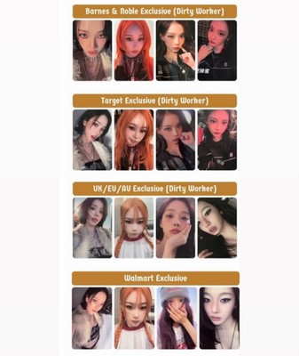 Aespa Dirty Work Exclusive Dirty Worker Ver. Photocard Kpop