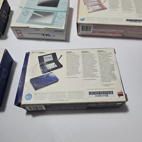 Nintendo DS Lite Console Box And Instructions LOT OF 7 BOX ONLY Black Blue Pink