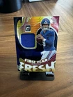 2025 Donruss Optic Jaxson Dart Rookie First Year Fresh Blue Hyper Prizm Patch