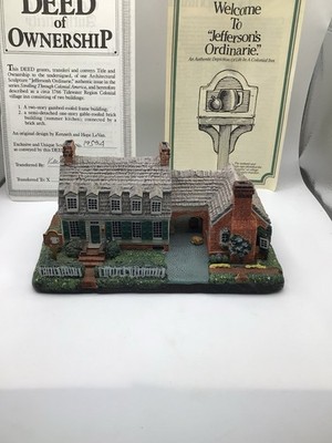 Jefferson s Ordinarie Hawthorne Sculpture 1991 LeVan w/ COA & Box #1953A
