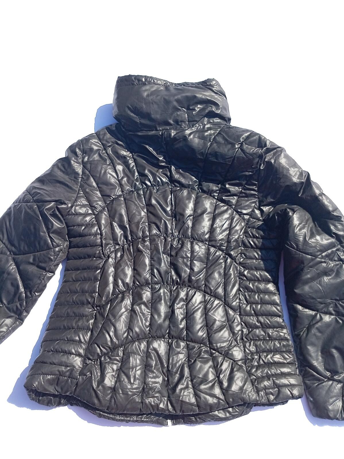 Guess Women's Medium Puffer Coat Black Padded Winter Jacket Luxury UK 10 12 image 3