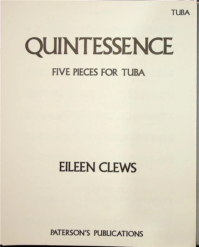Quintessence, cinq pièces pour tuba - Photo 3/4